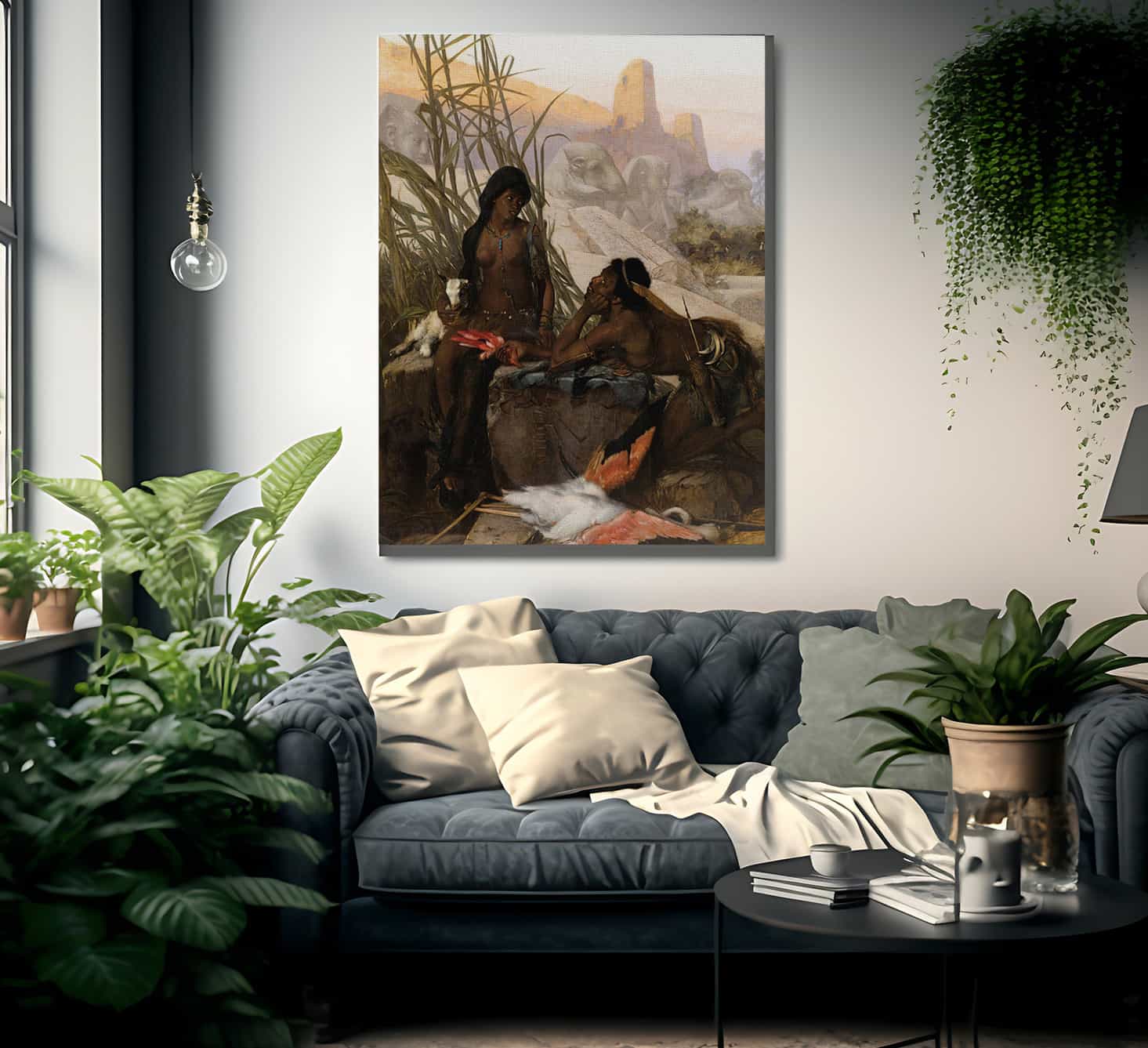 Chasseurs Nubiens By Karl Ouren Fine Art Print