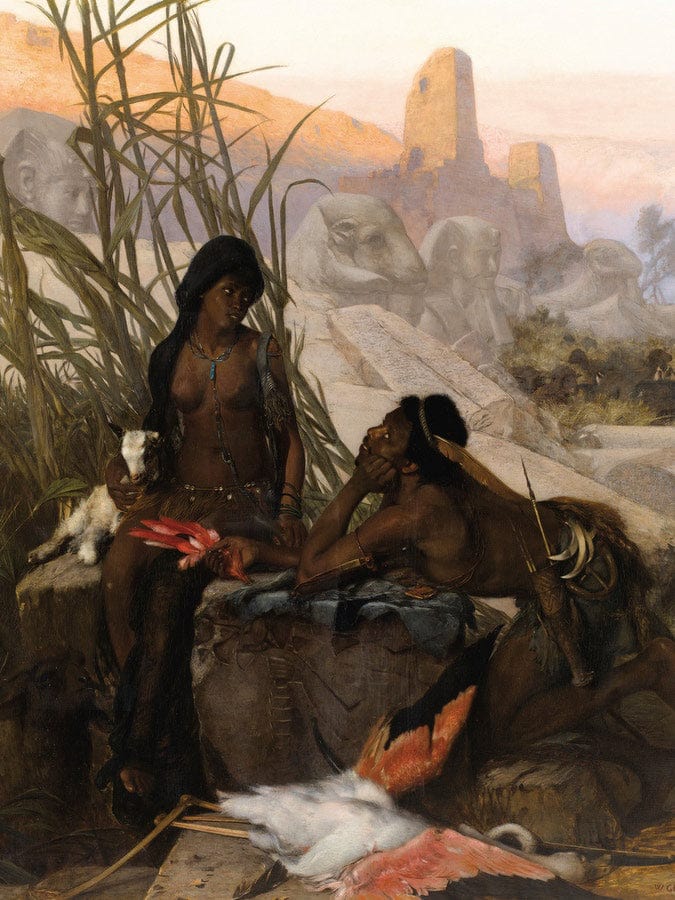 Chasseurs Nubiens By Karl Ouren Fine Art Print