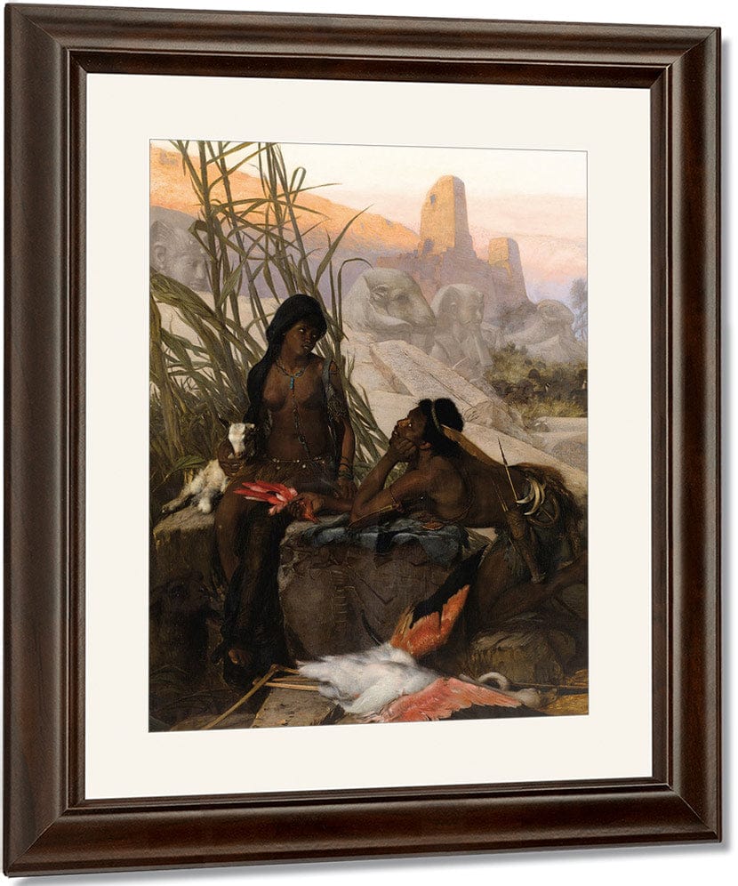 Chasseurs Nubiens By Karl Ouren Fine Art Print