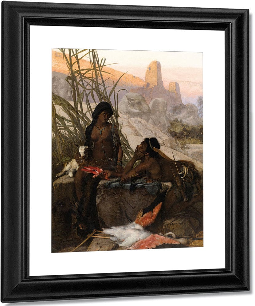 Chasseurs Nubiens By Karl Ouren Fine Art Print