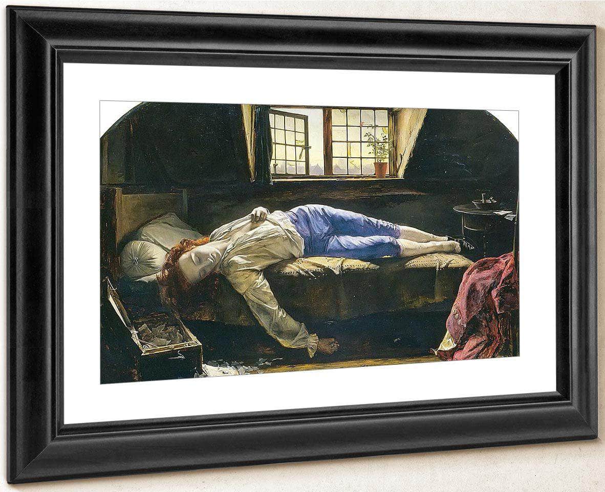 Chatterton By Henry Wallis Fine Art Print