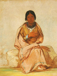 Chee A Ex E Co, Daughter Of Deer Without A Heart By George Catlin Fine Art Print