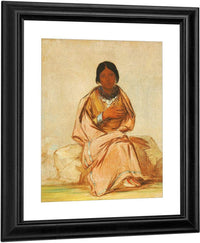 Chee A Ex E Co, Daughter Of Deer Without A Heart By George Catlin Fine Art Print