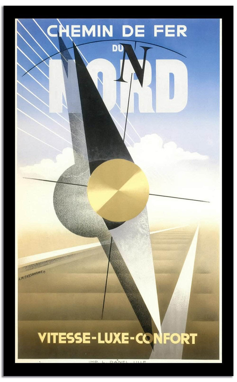 Chemin De Fer Do Nord  Vintage Poster Fine Art Print