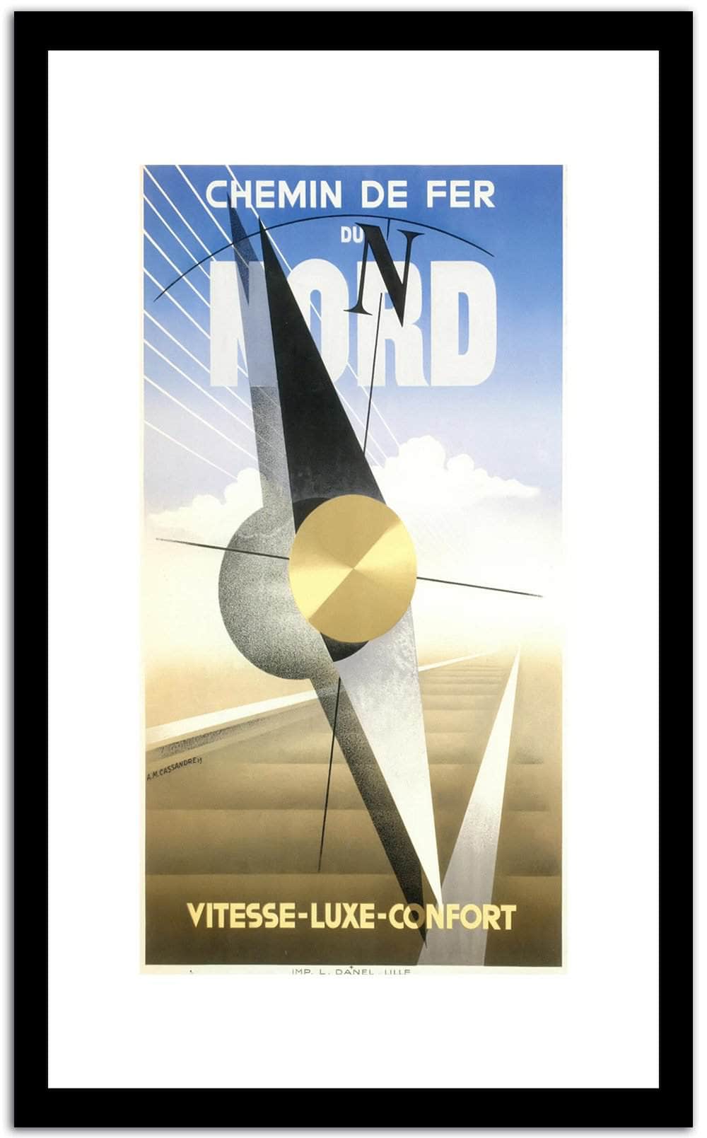 Chemin De Fer Do Nord  Vintage Poster Fine Art Print