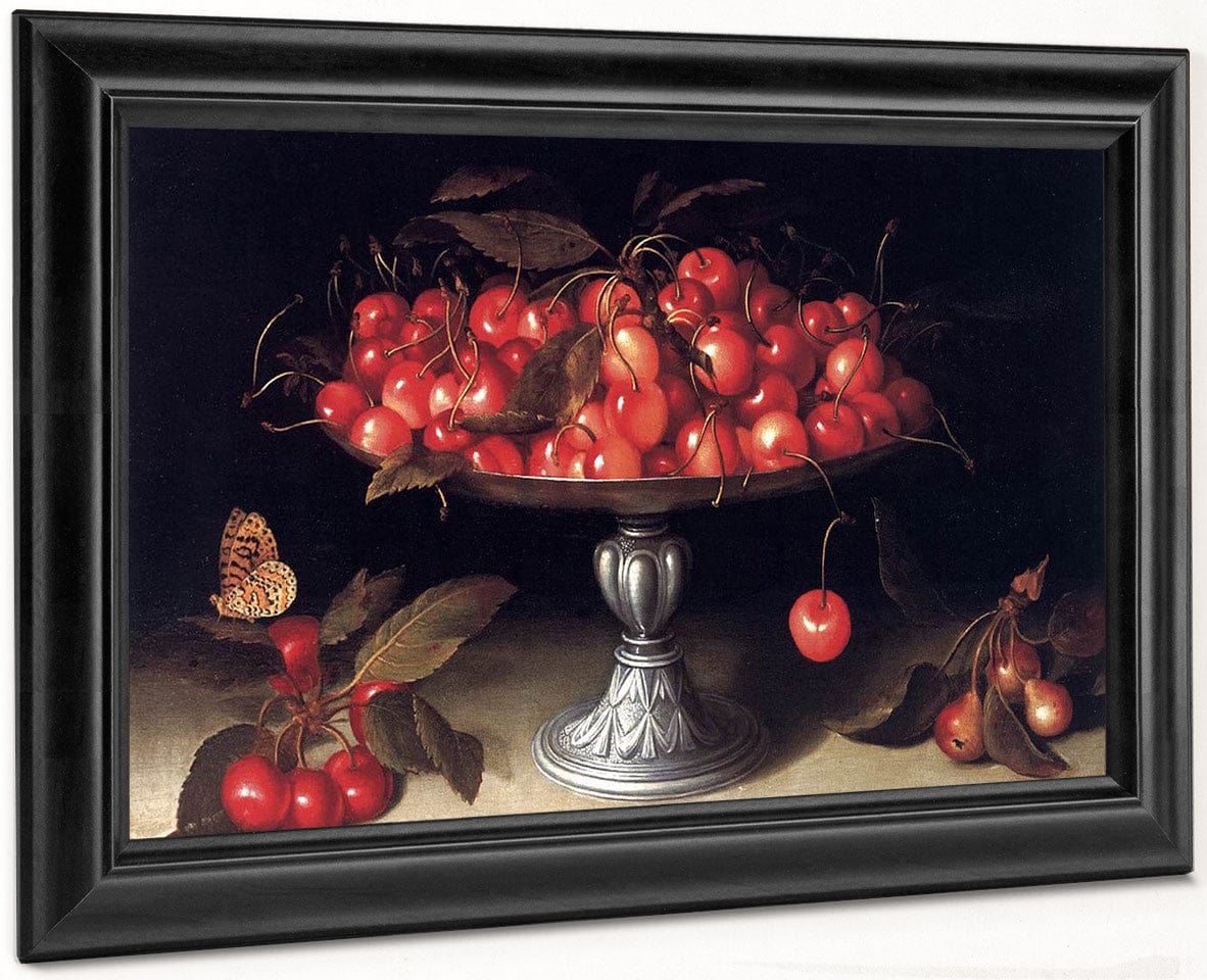 Cherries In A Silver Compote 1610 By Fede Galizia Fine Art Print