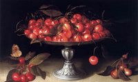 Cherries In A Silver Compote 1610 By Fede Galizia Fine Art Print