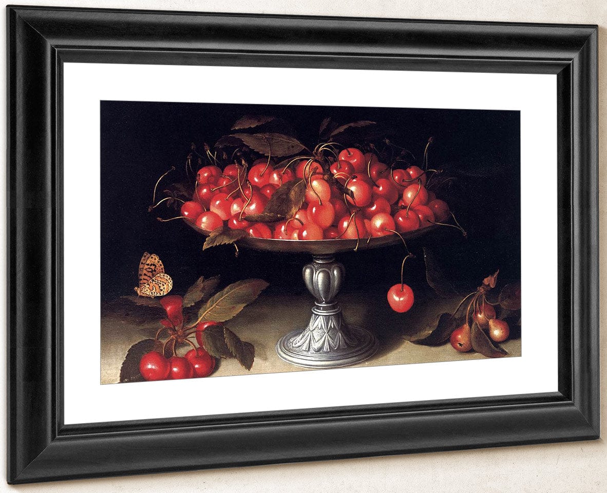 Cherries In A Silver Compote 1610 By Fede Galizia Fine Art Print