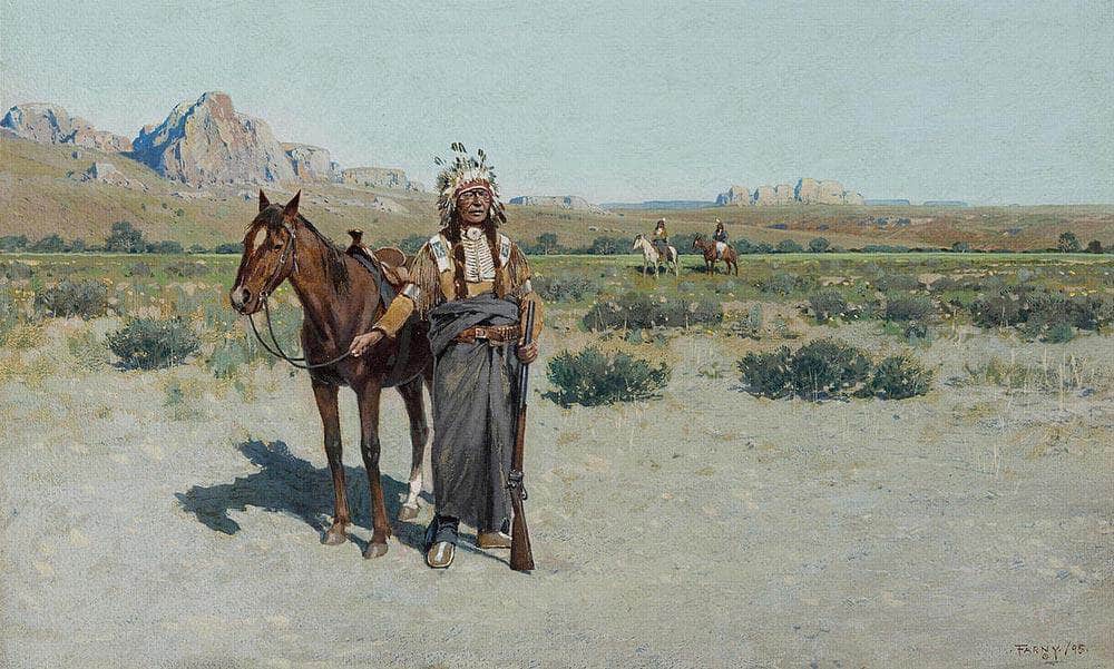 Cheyenne Scout By Henry F. Farny Fine Art Print