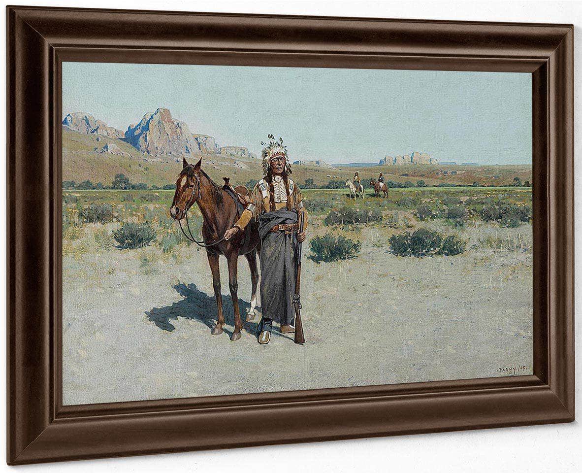 Cheyenne Scout By Henry F. Farny Fine Art Print