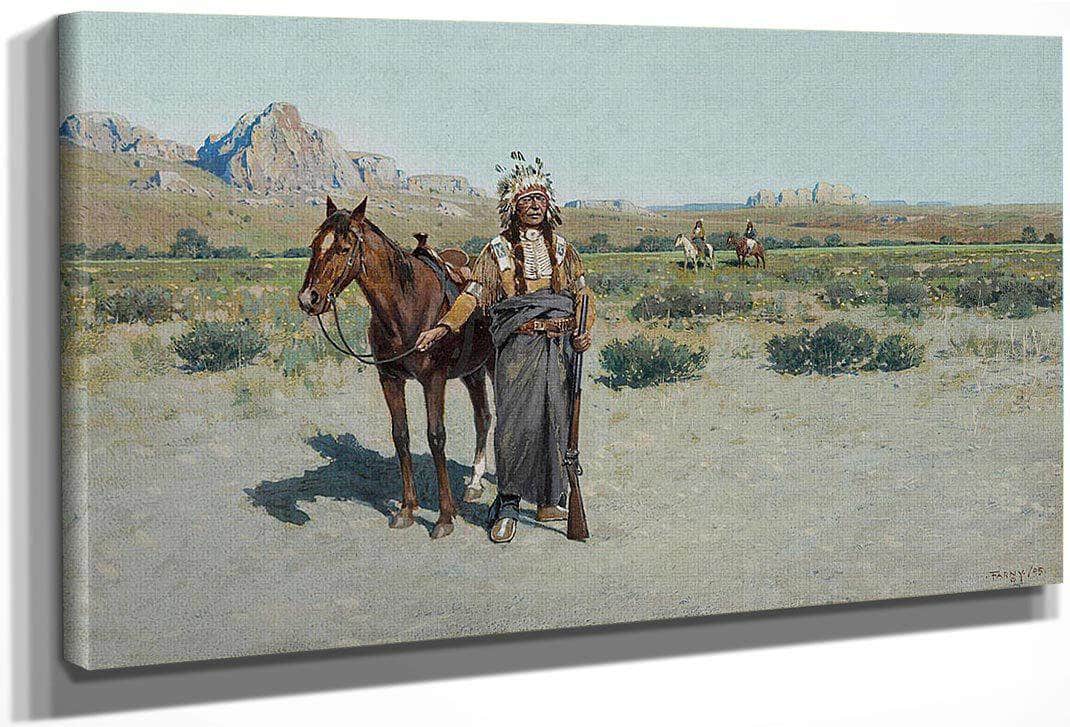 Cheyenne Scout By Henry F. Farny Fine Art Print