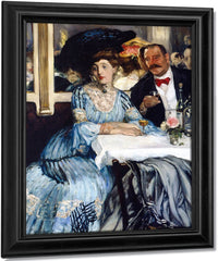 Chez Mouquin 1905 By William Glackens Fine Art Print