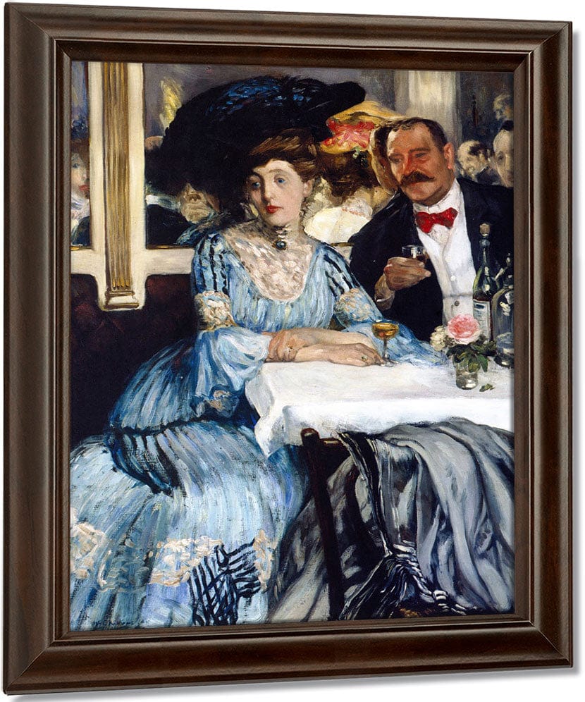 Chez Mouquin 1905 By William Glackens Fine Art Print