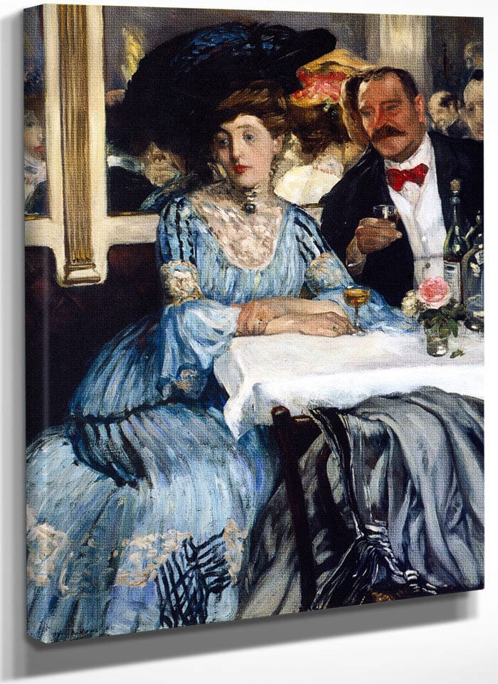 Chez Mouquin 1905 By William Glackens Fine Art Print