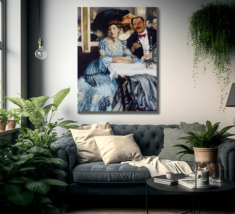 Chez Mouquin 1905 By William Glackens Fine Art Print