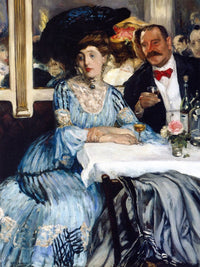 Chez Mouquin 1905 By William Glackens Fine Art Print