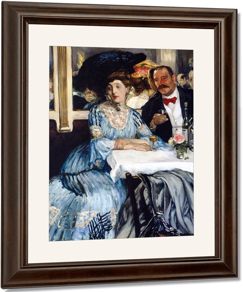 Chez Mouquin 1905 By William Glackens Fine Art Print