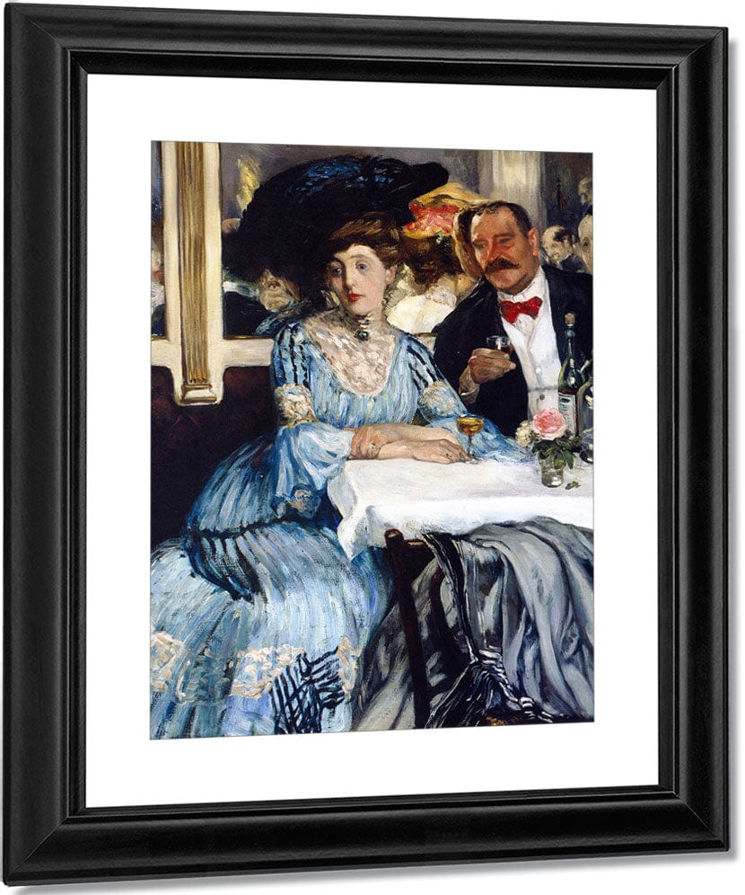 Chez Mouquin 1905 By William Glackens Fine Art Print