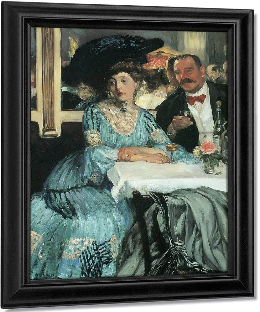 Chez Mouquin By William J Glackens Fine Art Print