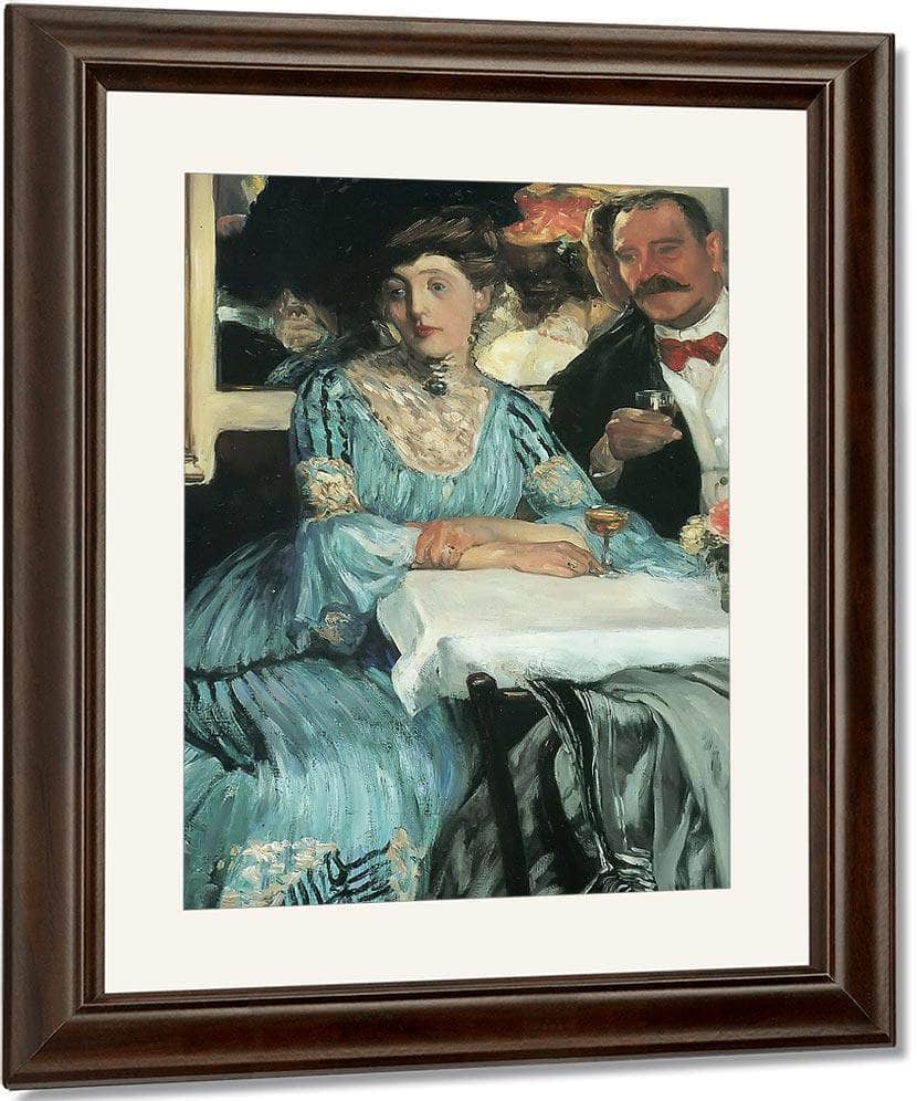 Chez Mouquin By William J Glackens Fine Art Print
