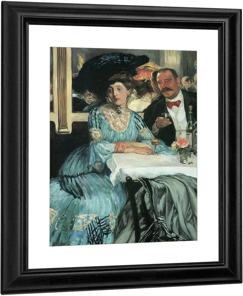 Chez Mouquin By William J Glackens Fine Art Print