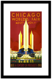 Chicago World Fair  Vintage Poster Fine Art Print