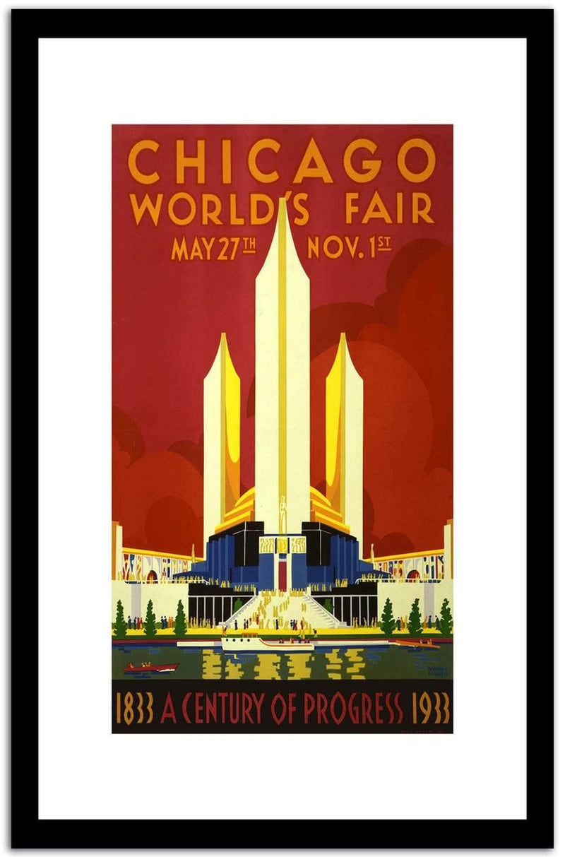 Chicago World Fair  Vintage Poster Fine Art Print
