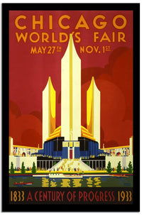 Chicago World's Fair Vintage Poster Fine Art Print