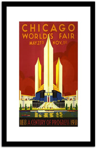 Chicago World's Fair Vintage Poster Fine Art Print