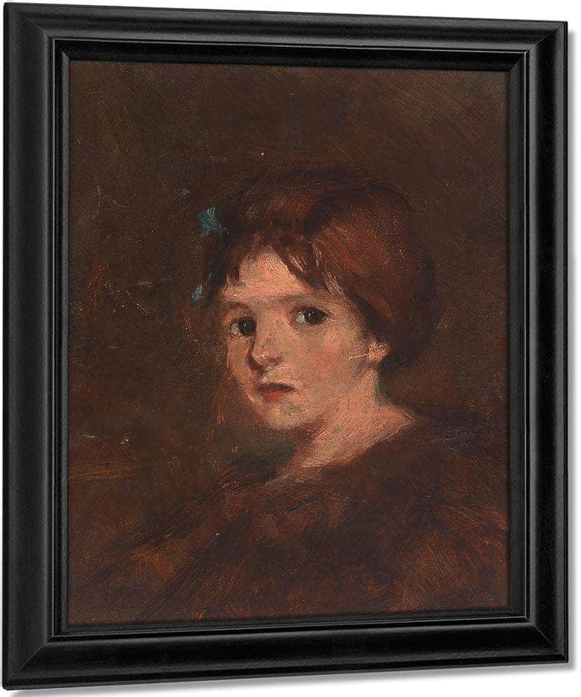 Child In Browns By Alice Pike Barney Fine Art Print