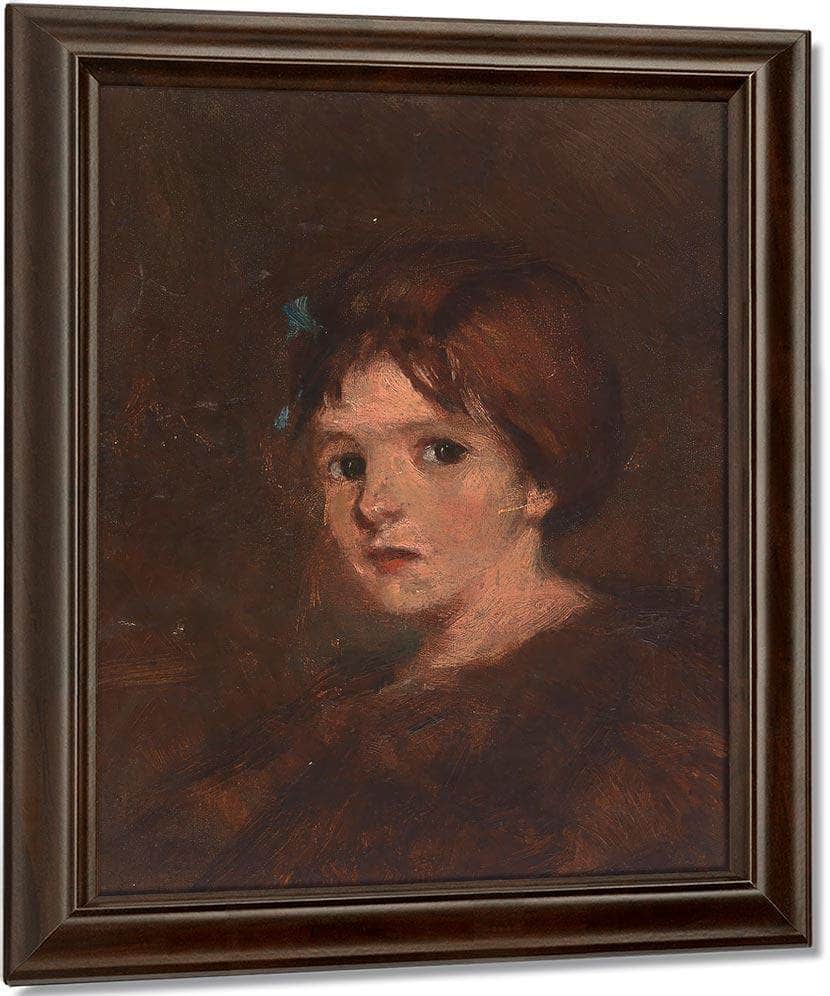 Child In Browns By Alice Pike Barney Fine Art Print