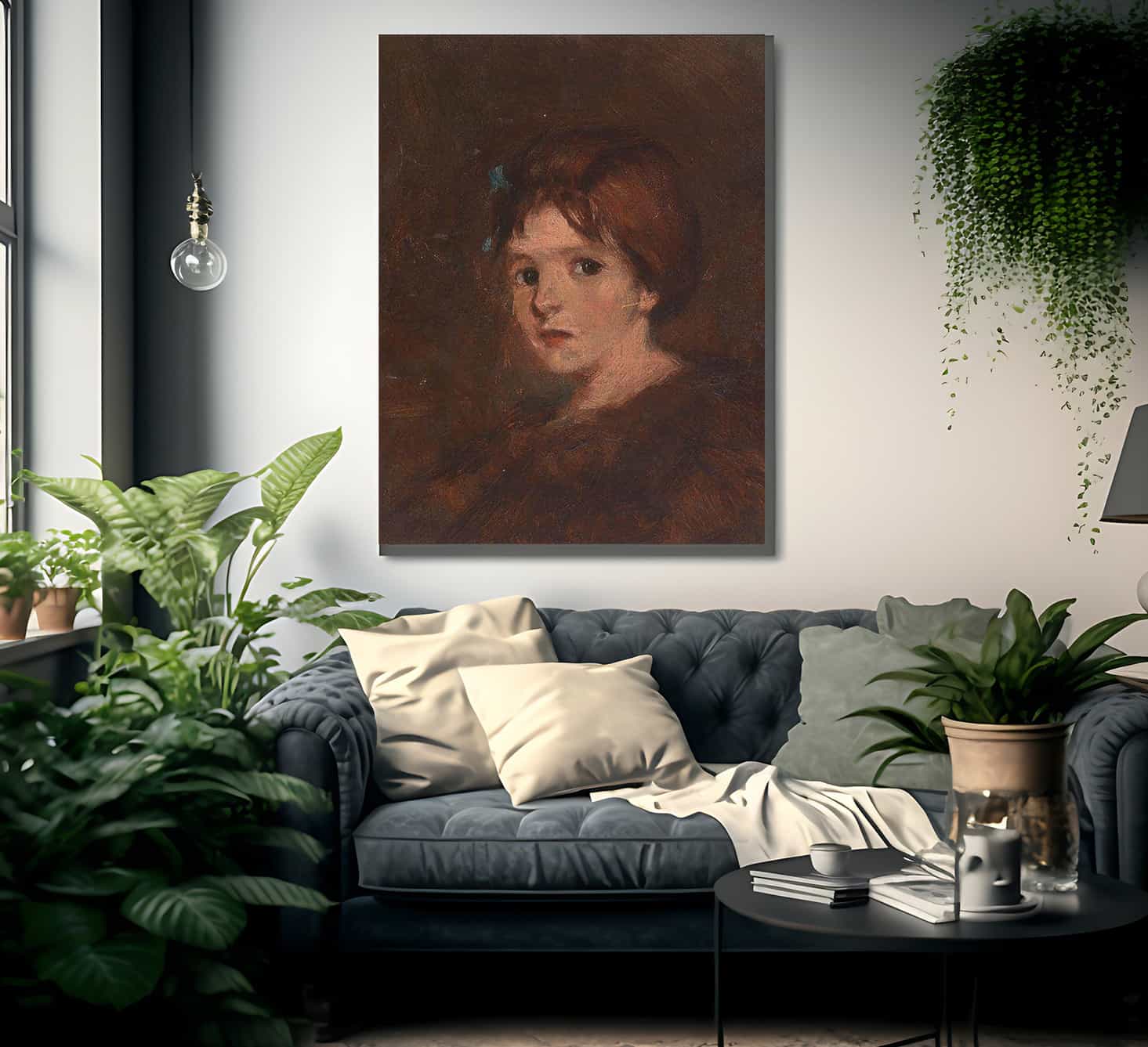 Child In Browns By Alice Pike Barney Fine Art Print