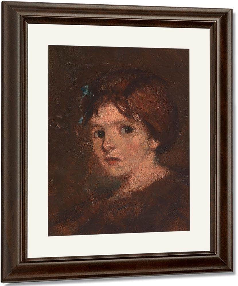 Child In Browns By Alice Pike Barney Fine Art Print
