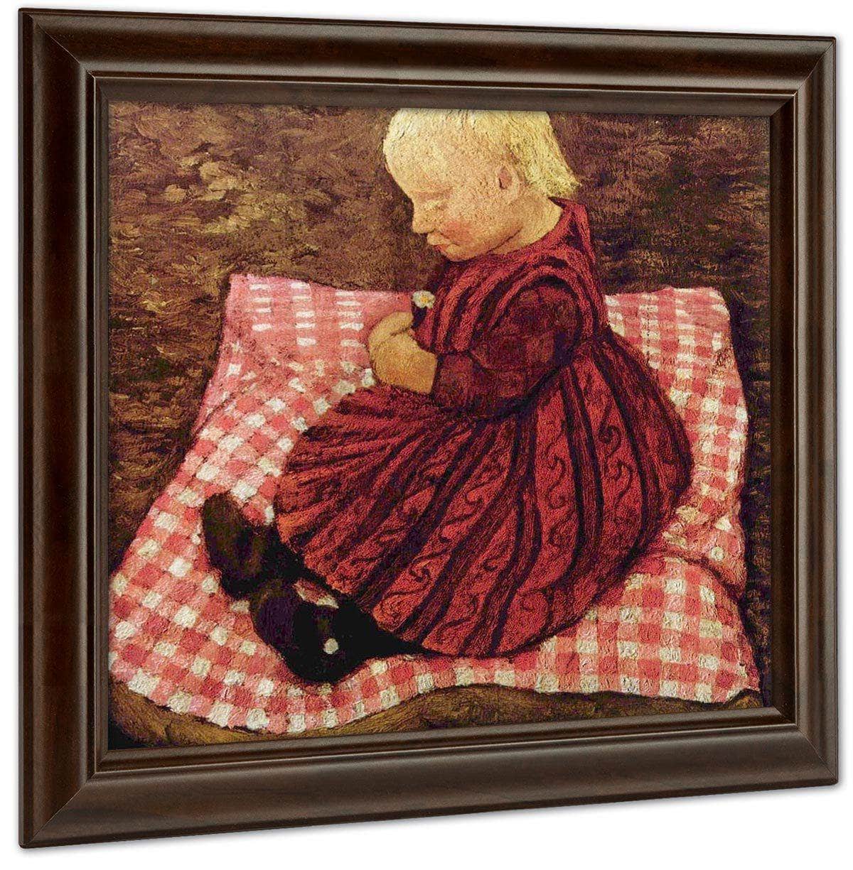 Child On A Cushion By Paula Modersohn Becker Fine Art Print