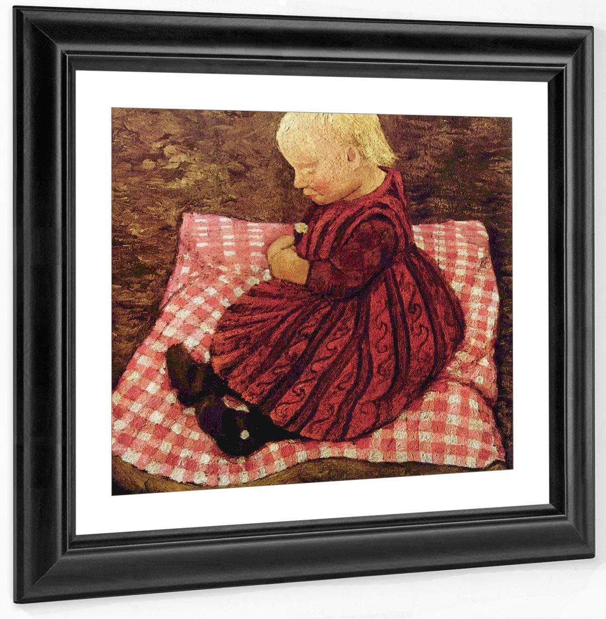 Child On A Cushion By Paula Modersohn Becker Fine Art Print