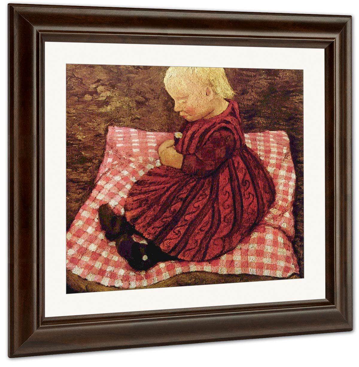 Child On A Cushion By Paula Modersohn Becker Fine Art Print