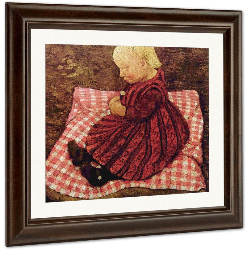 Child On A Cushion By Paula Modersohn Becker Fine Art Print