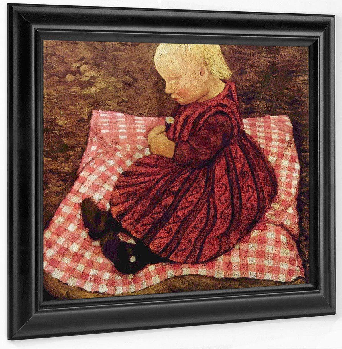 Child On A Cushion By Paula Modersohn Becker Fine Art Print