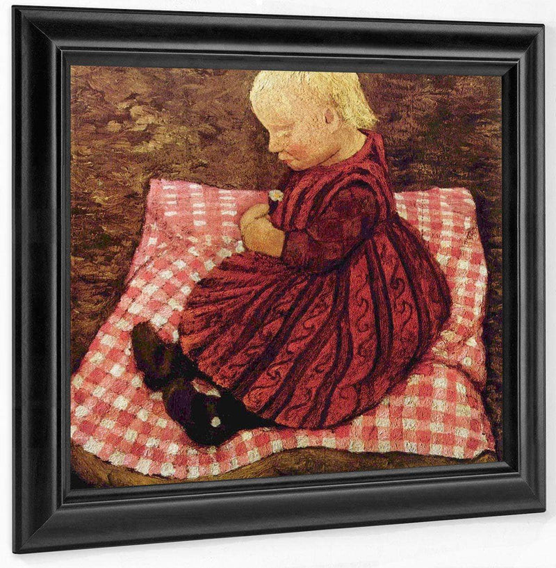 Child On A Cushion By Paula Modersohn Becker Fine Art Print