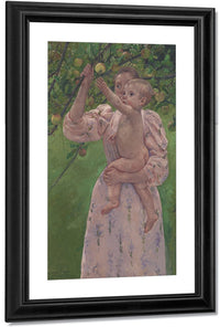 Child Picking A Fruit (Enfant Cueillant Un Fruit) By Mary Cassatt Fine Art Print