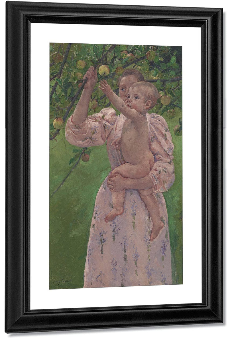 Child Picking A Fruit (Enfant Cueillant Un Fruit) By Mary Cassatt Fine Art Print