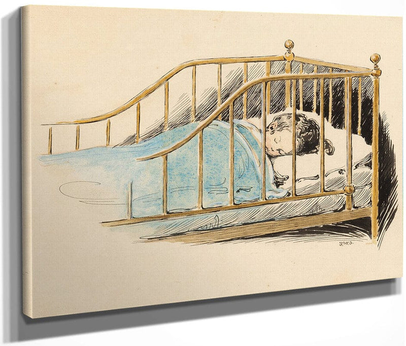 Child Sleeping A Childs Prayer Interior Book Illustration 1926 By Jessie Willcox Smith Fine Art Print