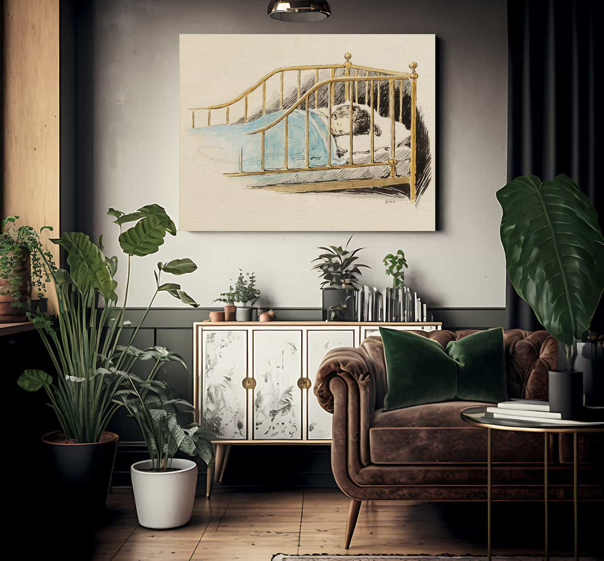 Child Sleeping A Childs Prayer Interior Book Illustration 1926 By Jessie Willcox Smith Fine Art Print