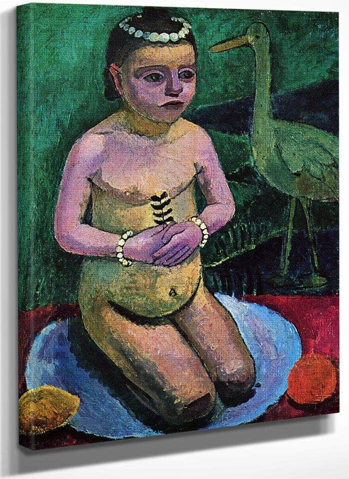 Child With Crane 1906 By Paula Modersohn Becker Fine Art Print