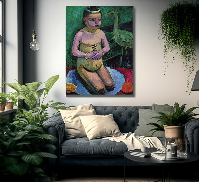 Child With Crane 1906 By Paula Modersohn Becker Fine Art Print