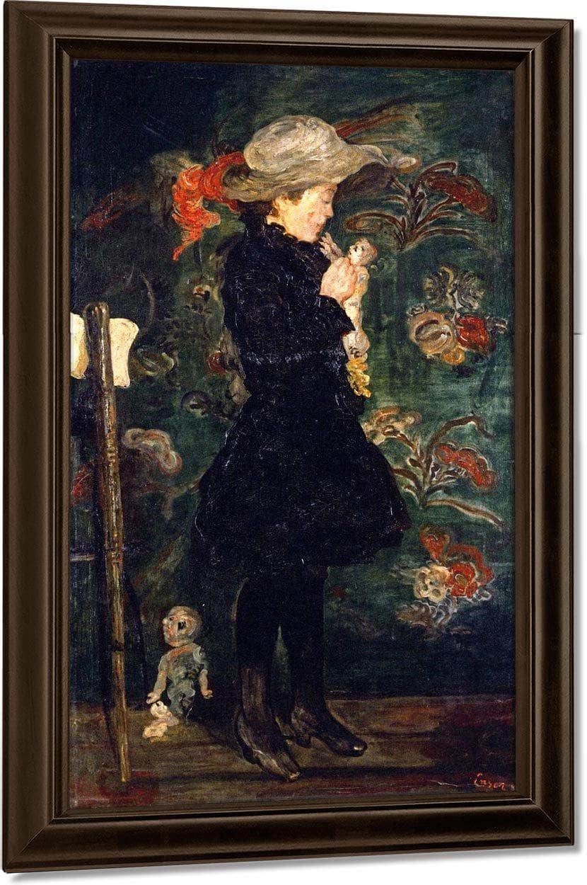 Child With Doll By James Ensor Fine Art Print