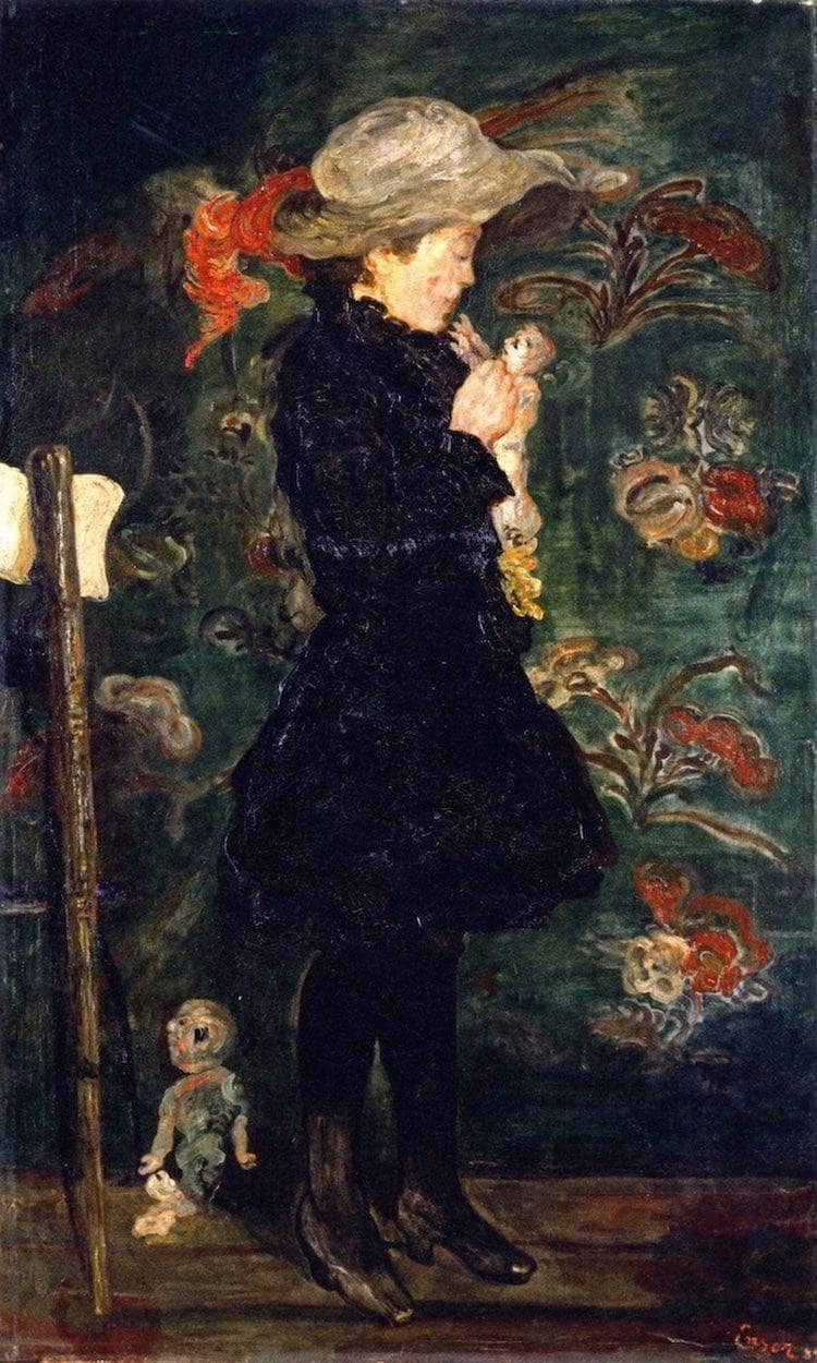 Child With Doll By James Ensor Fine Art Print