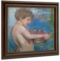 Child With Fruit By Alice Pike Barney Fine Art Print