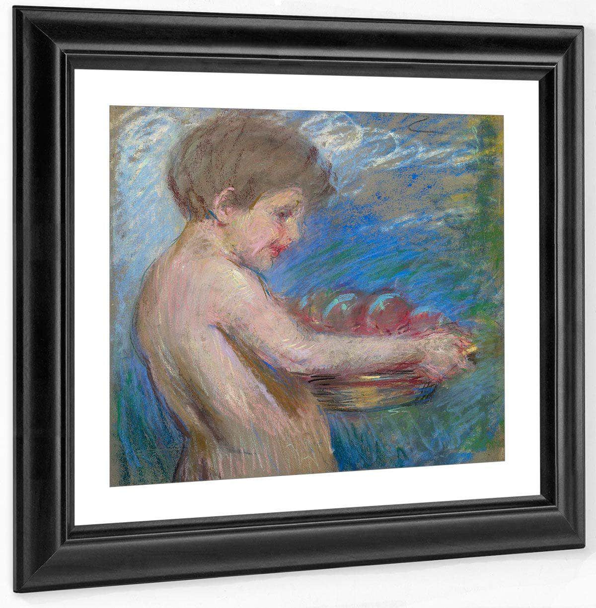 Child With Fruit By Alice Pike Barney Fine Art Print