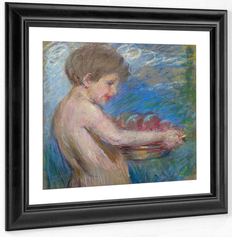 Child With Fruit By Alice Pike Barney Fine Art Print